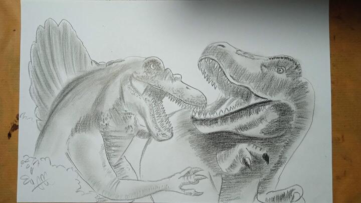 Detail Menggambar Dinosaurus T Rex Nomer 32