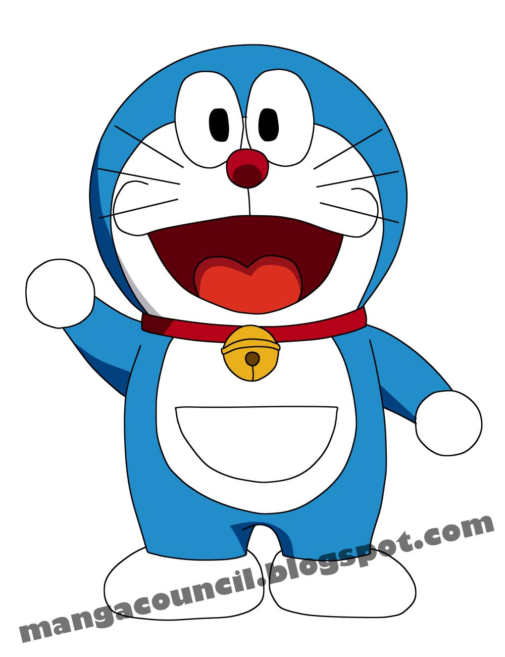 Detail Menggambar Doraemon Dengan Pensil Nomer 24