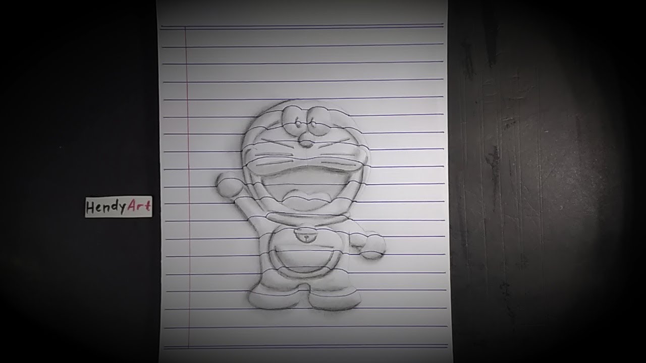 Detail Menggambar Doraemon Dengan Pensil Nomer 38