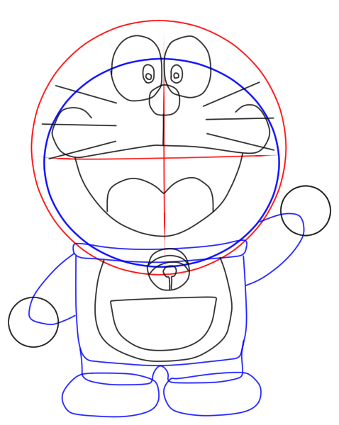 Detail Menggambar Doraemon Dengan Pensil Nomer 47