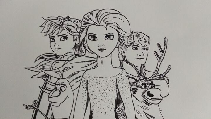 Detail Menggambar Frozen 2 Nomer 7