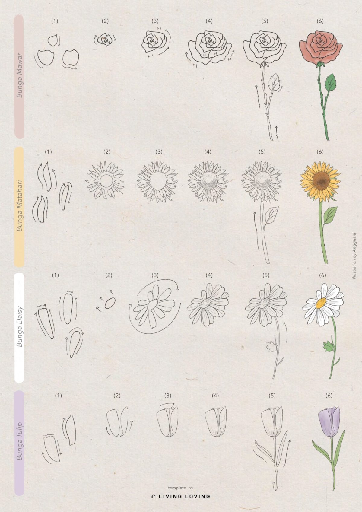 Detail Menggambar Gambar Bunga Nomer 30