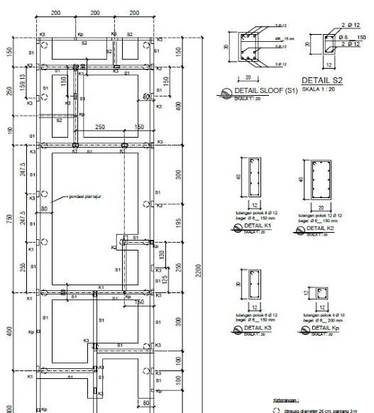 Detail Menggambar Gambar Kerja Nomer 47