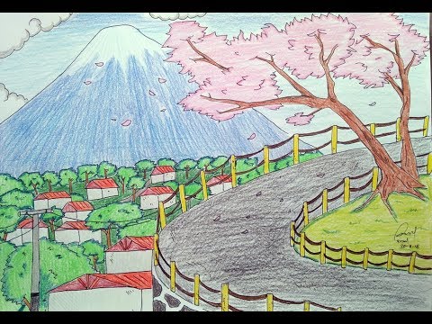 Detail Menggambar Gunung Fuji Nomer 7