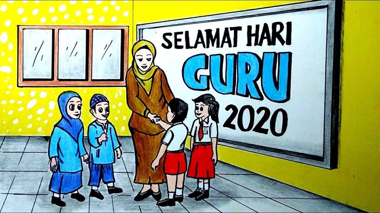 Detail Menggambar Hari Guru Nomer 14