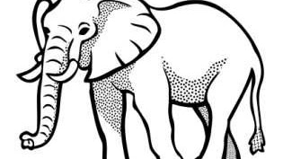 Detail Menggambar Hewan Gajah Nomer 44