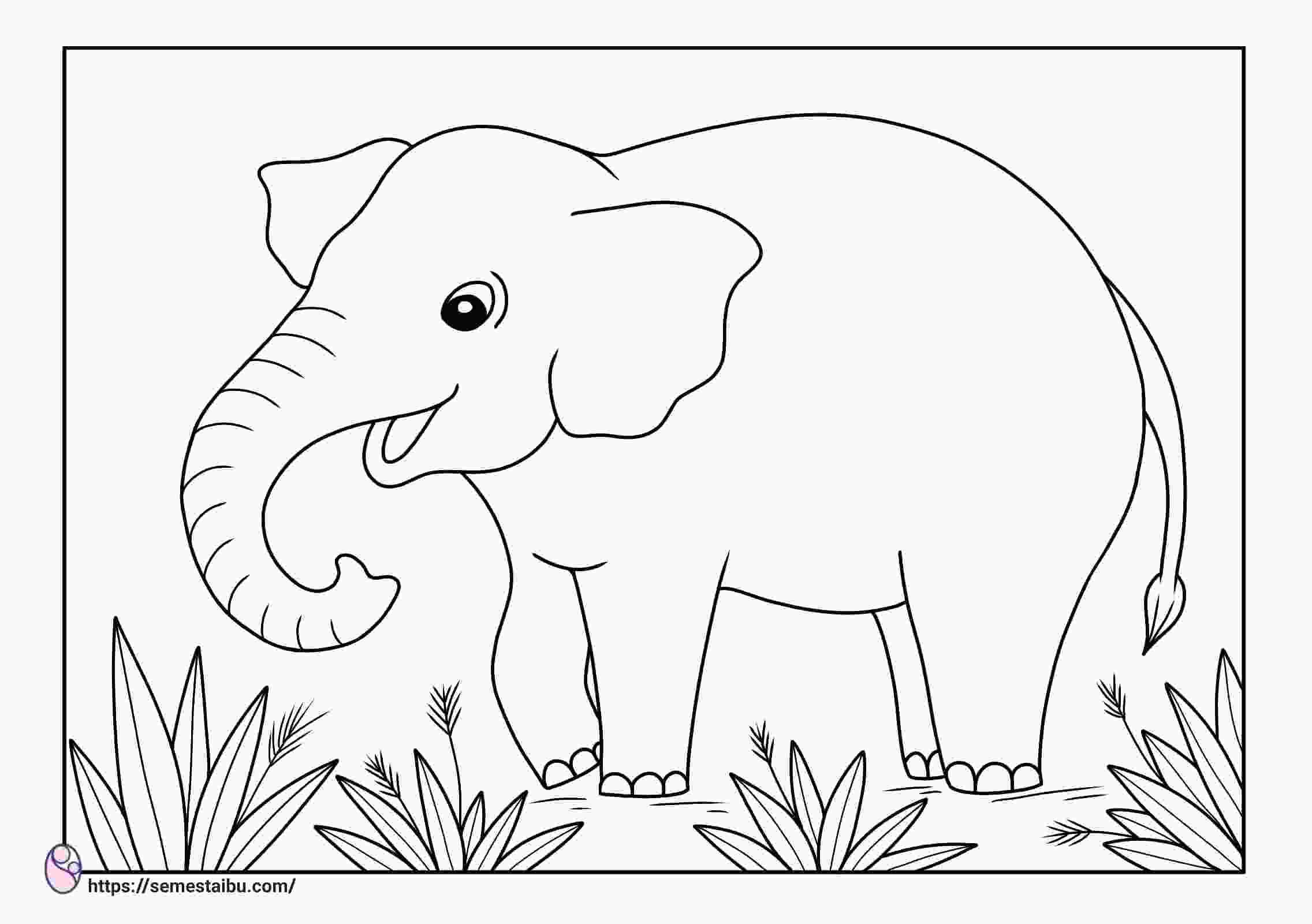 Detail Menggambar Hewan Gajah Nomer 9