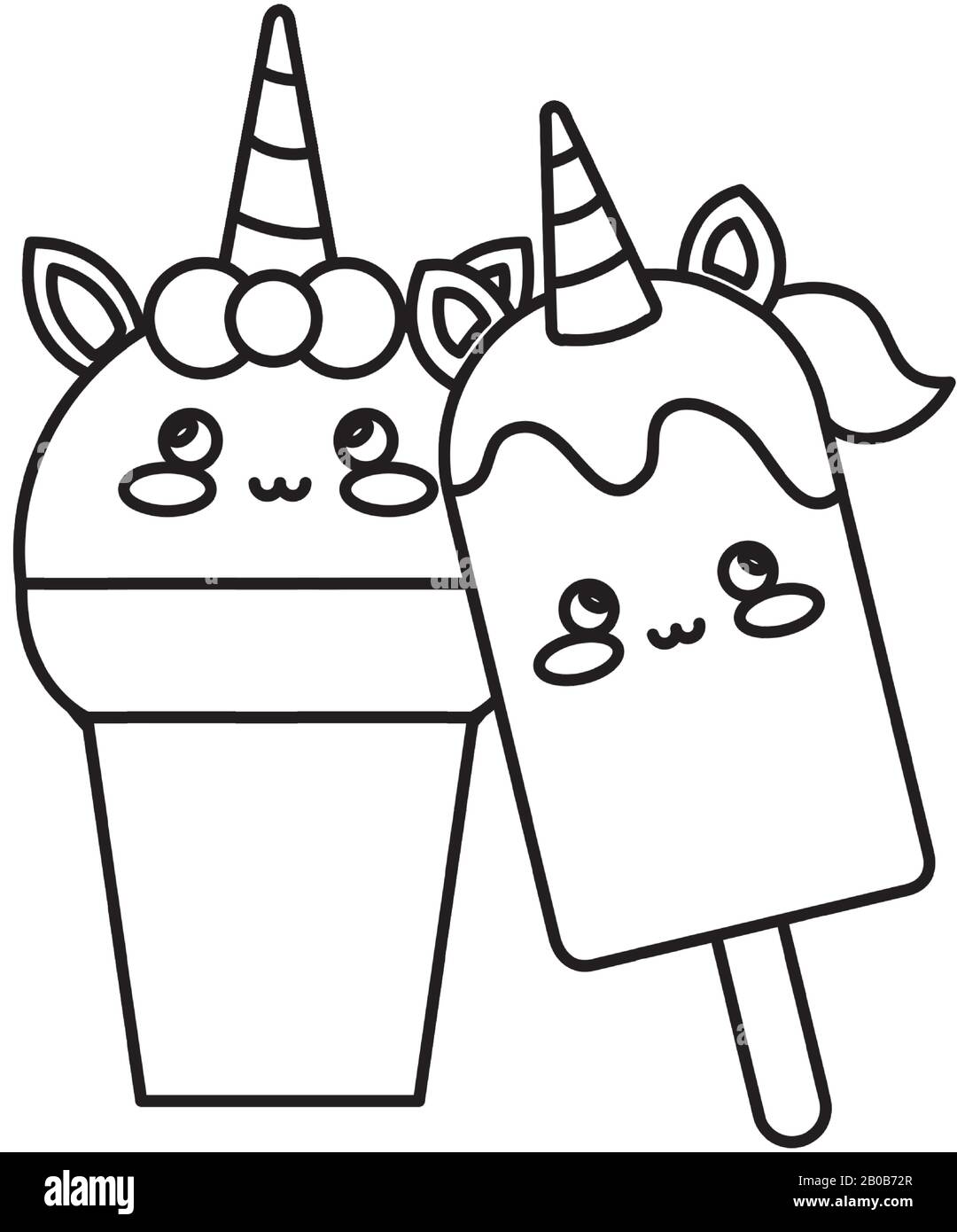 Detail Menggambar Ice Cream Unicorn Nomer 15