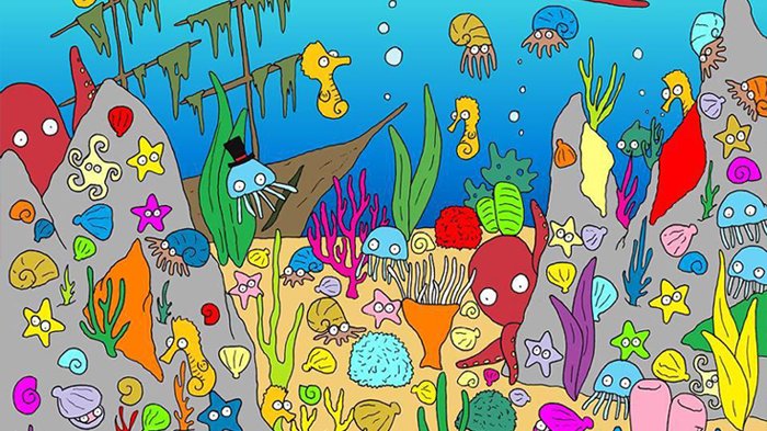 Detail Menggambar Ikan Di Laut Nomer 14