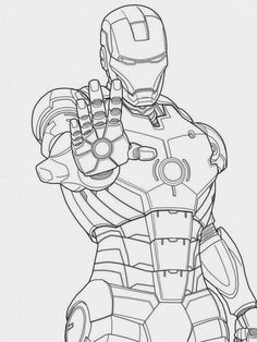 Detail Menggambar Iron Man Nomer 16