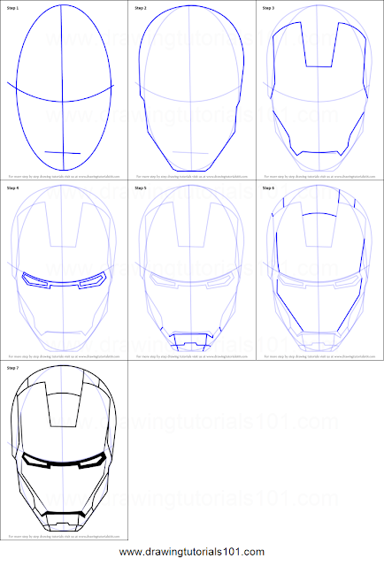 Detail Menggambar Iron Man Nomer 18