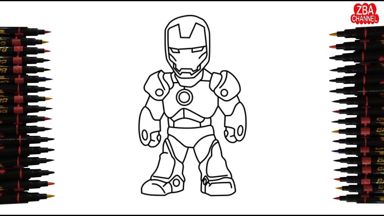 Detail Menggambar Iron Man Nomer 26