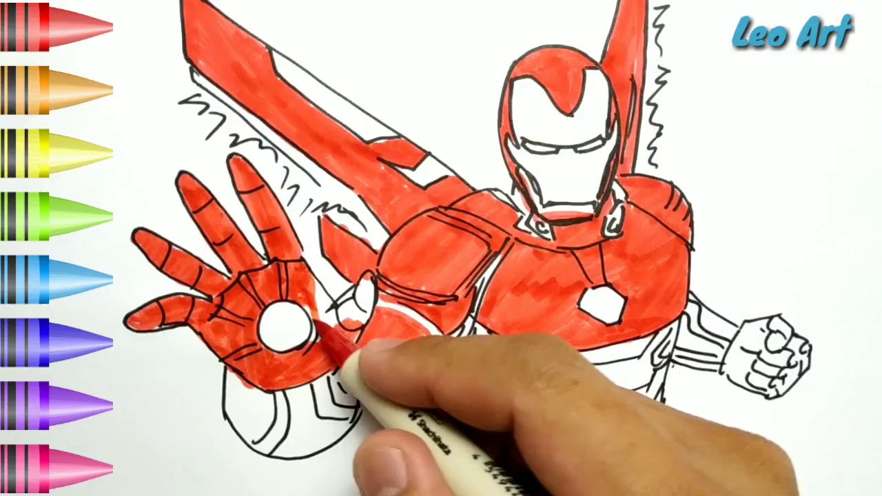 Detail Menggambar Iron Man Nomer 28