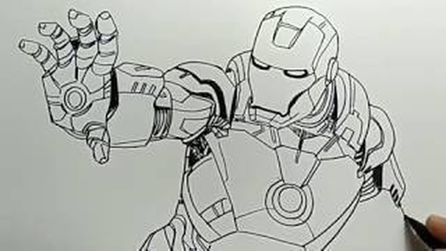 Detail Menggambar Iron Man Nomer 33