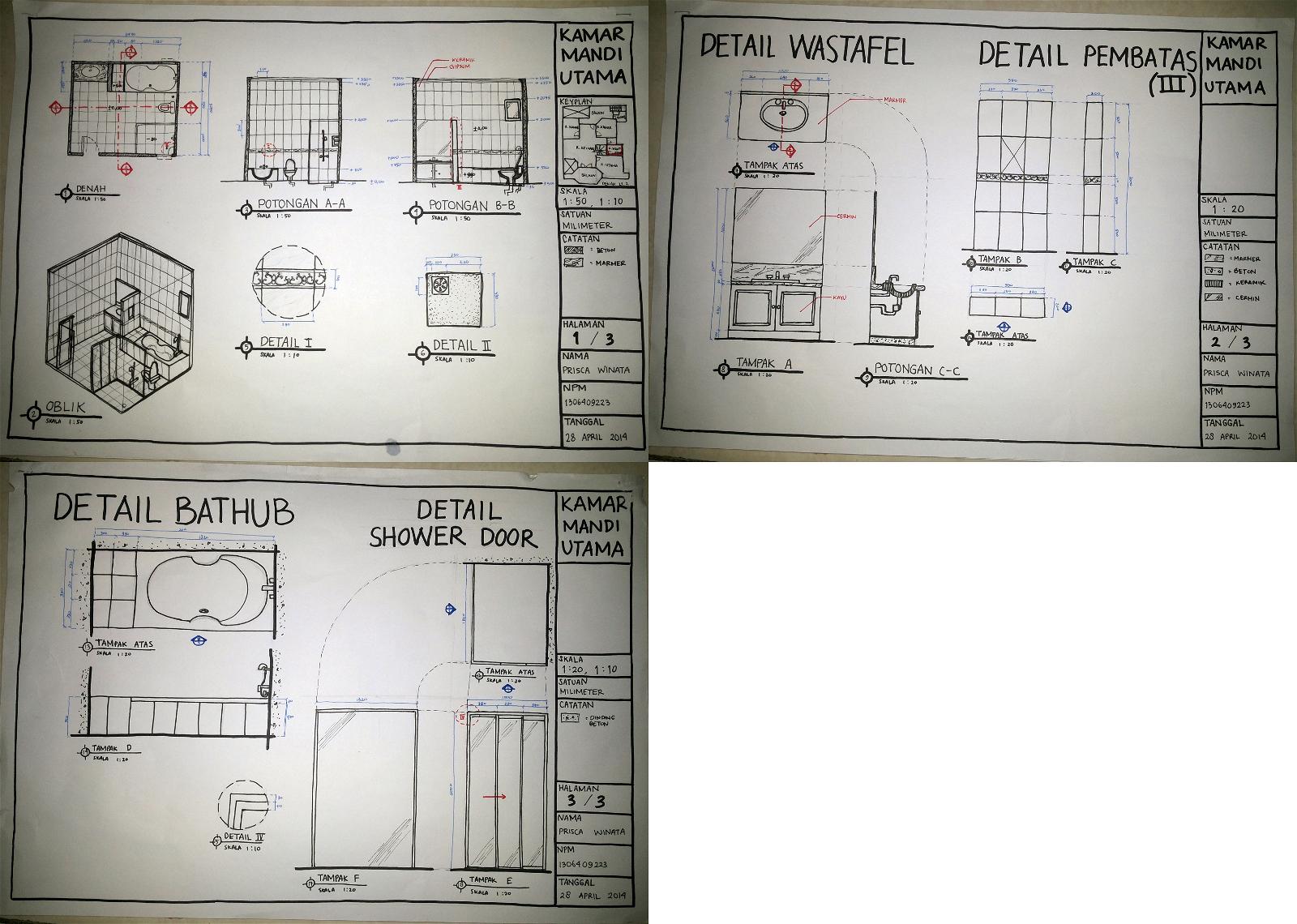 Detail Menggambar Kamar Mandi Nomer 29