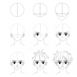 Detail Menggambar Karakter Anime Nomer 12