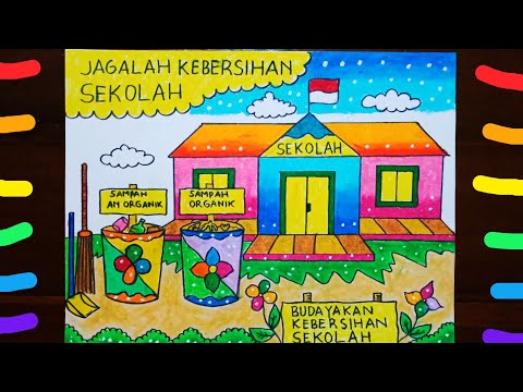 Detail Menggambar Kebersihan Lingkungan Nomer 38