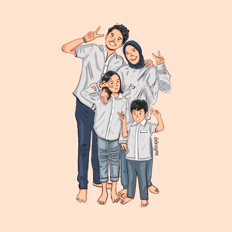 Detail Menggambar Keluarga Kecil Nomer 51