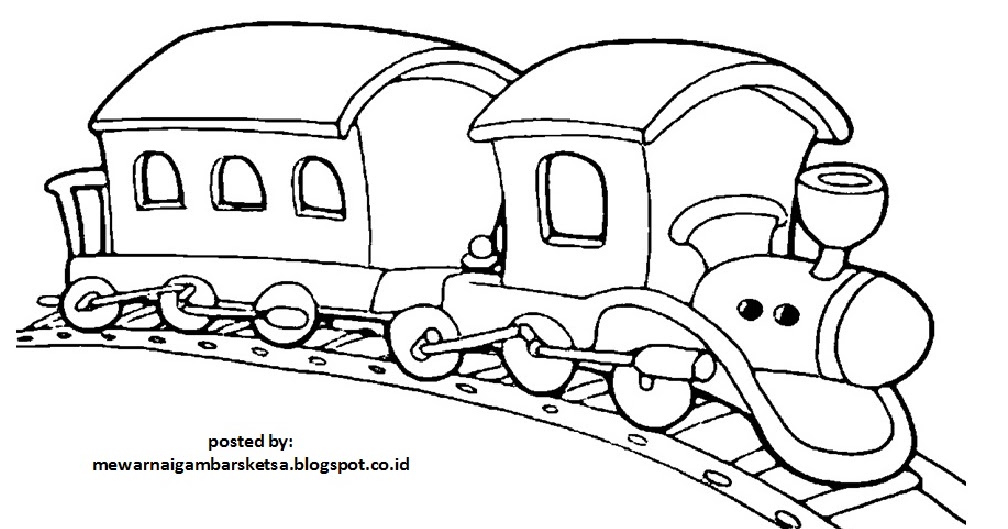 Detail Menggambar Kereta Api Anak Tk Nomer 41