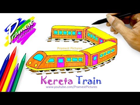 Detail Menggambar Kereta Api Anak Tk Nomer 50