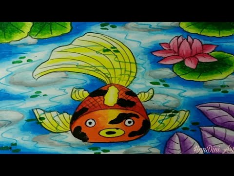 Detail Menggambar Kolam Ikan Nomer 19