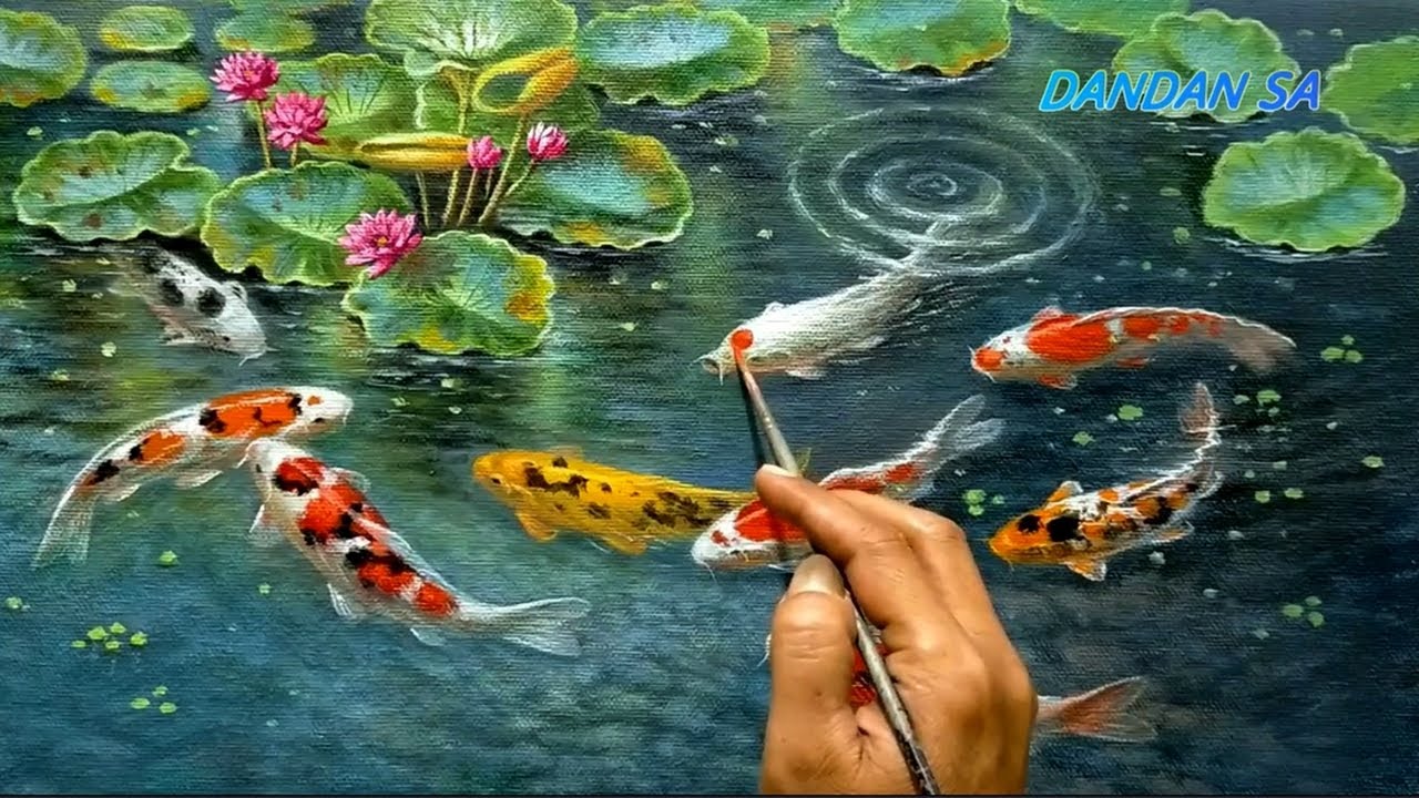 Detail Menggambar Kolam Ikan Nomer 39