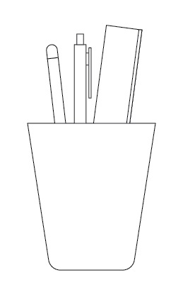 Detail Menggambar Kotak Pensil Nomer 16