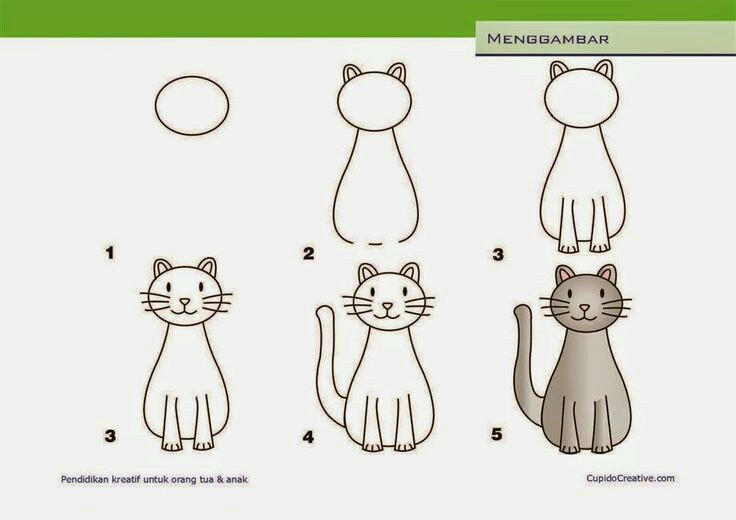 Detail Menggambar Kucing Dengan Mudah Nomer 23