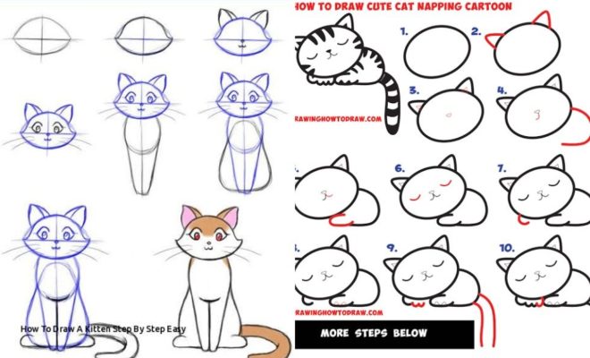 Detail Menggambar Kucing Lucu Nomer 10
