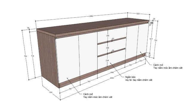 Detail Menggambar Lemari 3d Nomer 43