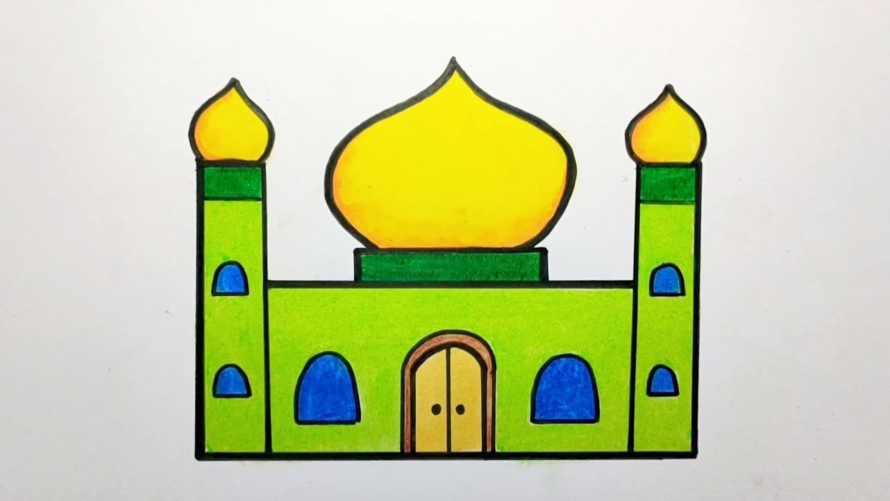 Detail Menggambar Masjid Anak Tk Nomer 32