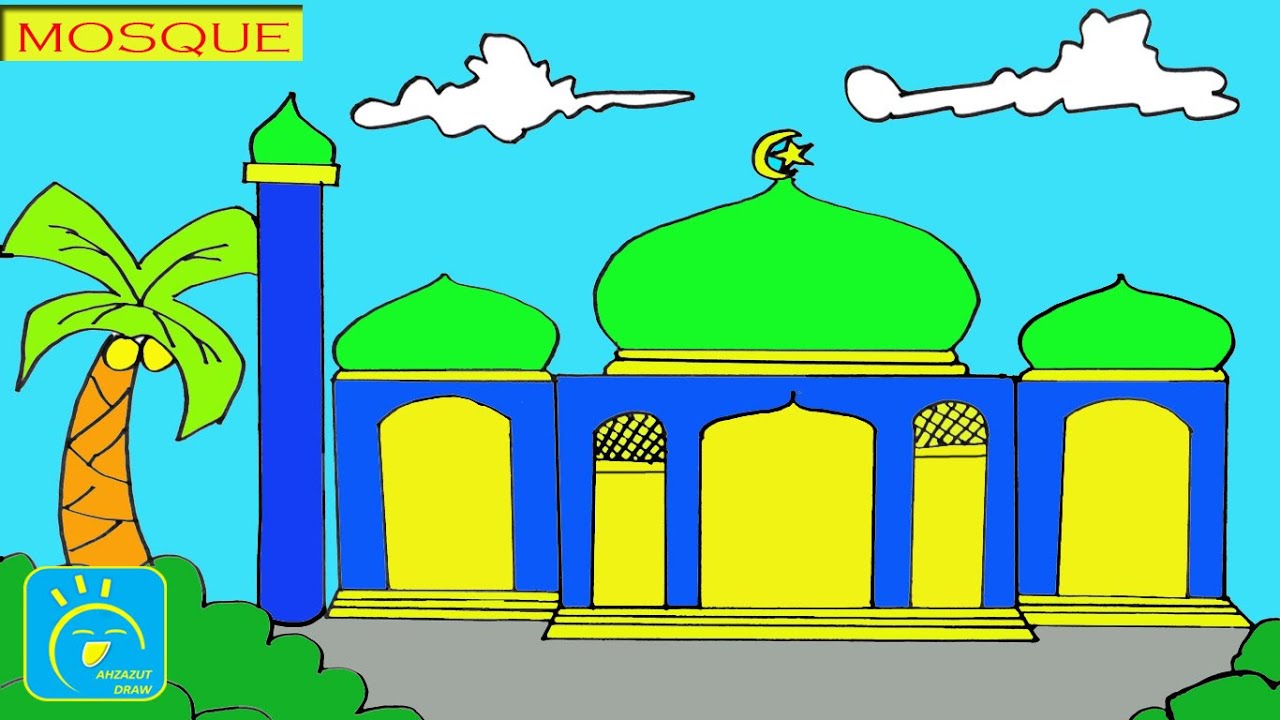 Detail Menggambar Masjid Anak Tk Nomer 52