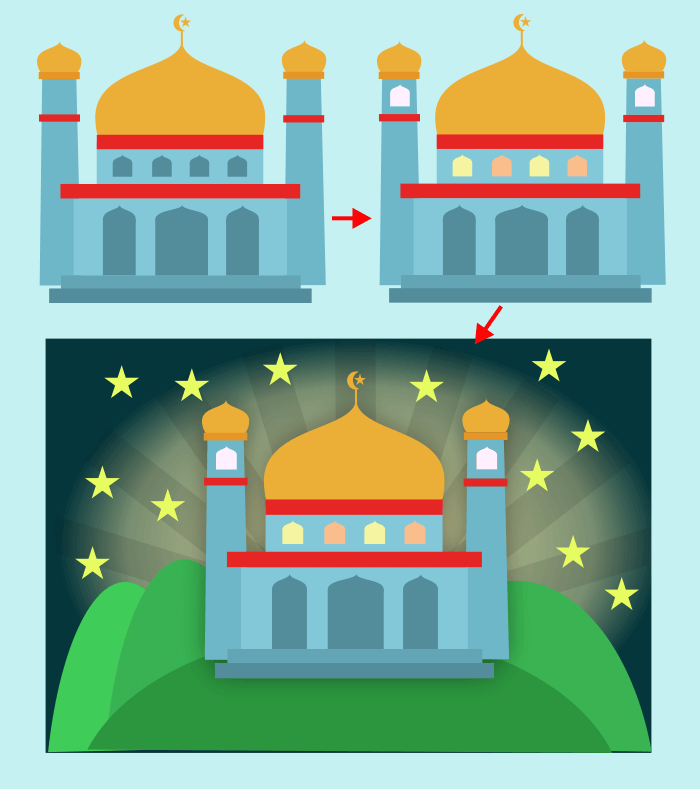 Detail Menggambar Masjid Dengan Mudah Nomer 33