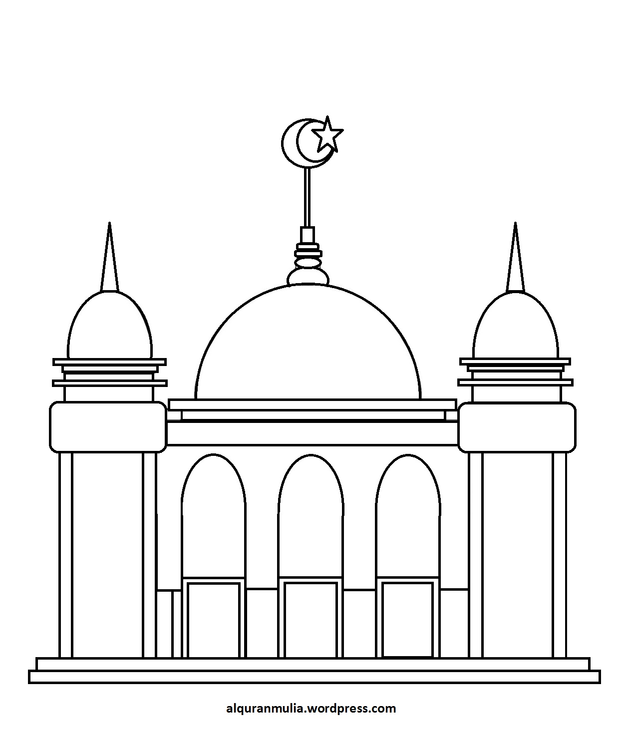 Detail Menggambar Masjid Dengan Mudah Nomer 42