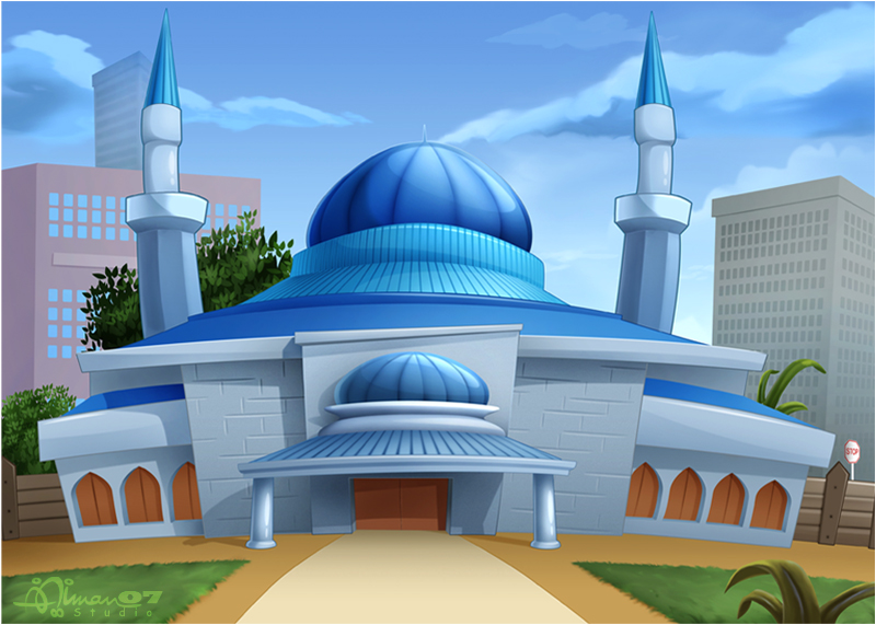 Detail Menggambar Masjid Dengan Mudah Nomer 51