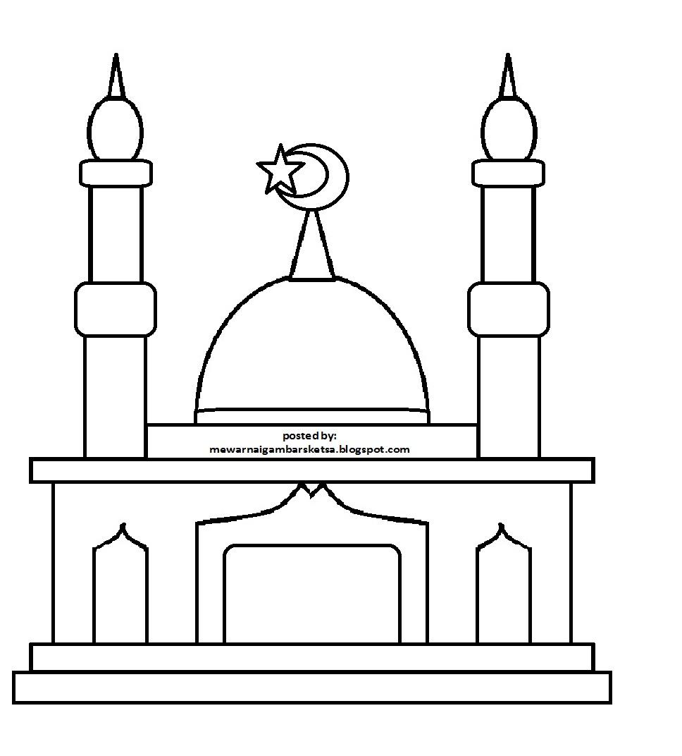 Detail Menggambar Masjid Dengan Mudah Nomer 53