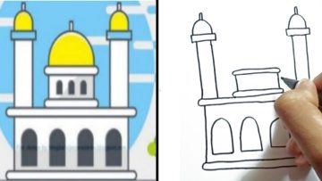 Detail Menggambar Masjid Dengan Mudah Nomer 55