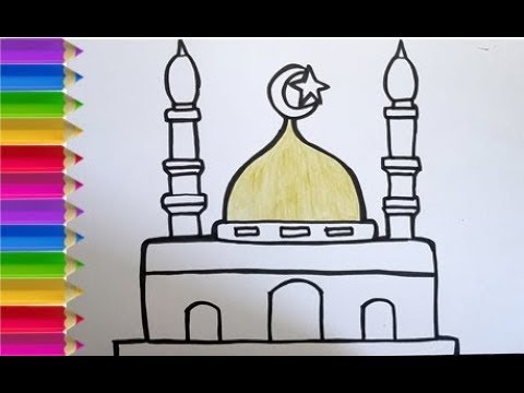 Detail Menggambar Masjid Untuk Anak Tk Nomer 10