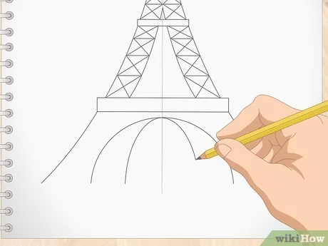 Detail Menggambar Menara Eiffel Nomer 6