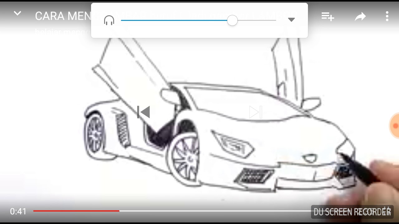 Detail Menggambar Mobil Lamborghini Nomer 8