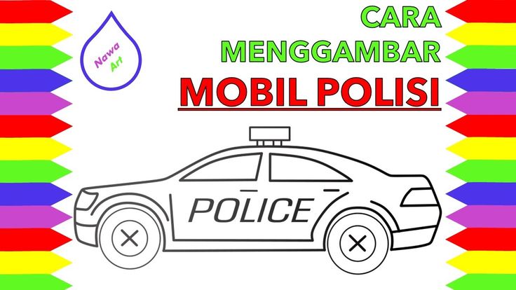 Detail Menggambar Mobil Polisi Nomer 18