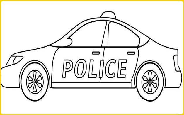 Detail Menggambar Mobil Polisi Nomer 23