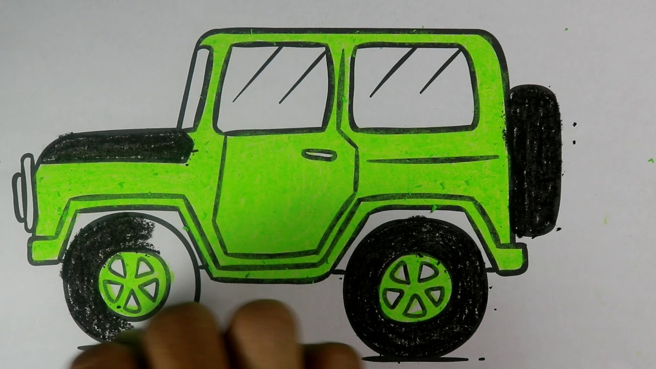 Detail Menggambar Mobil Untuk Anak Tk Nomer 41