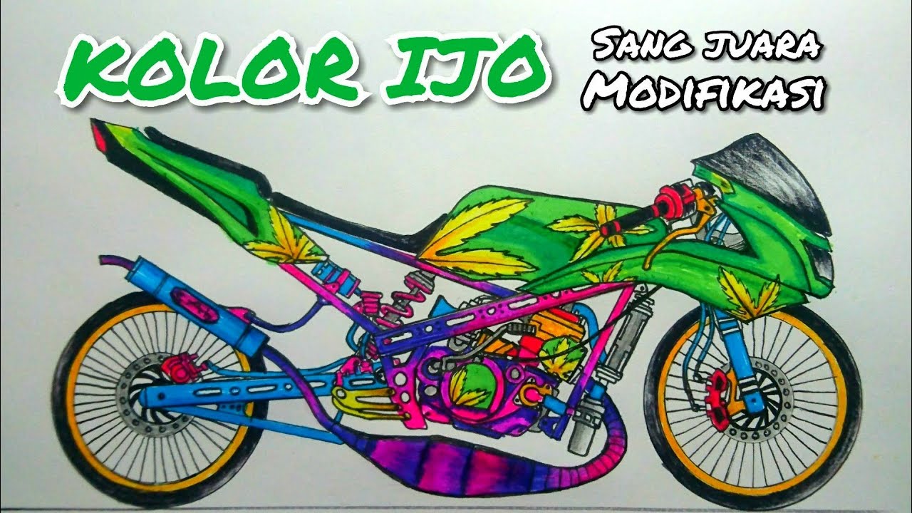 Detail Menggambar Motor Beat Nomer 41