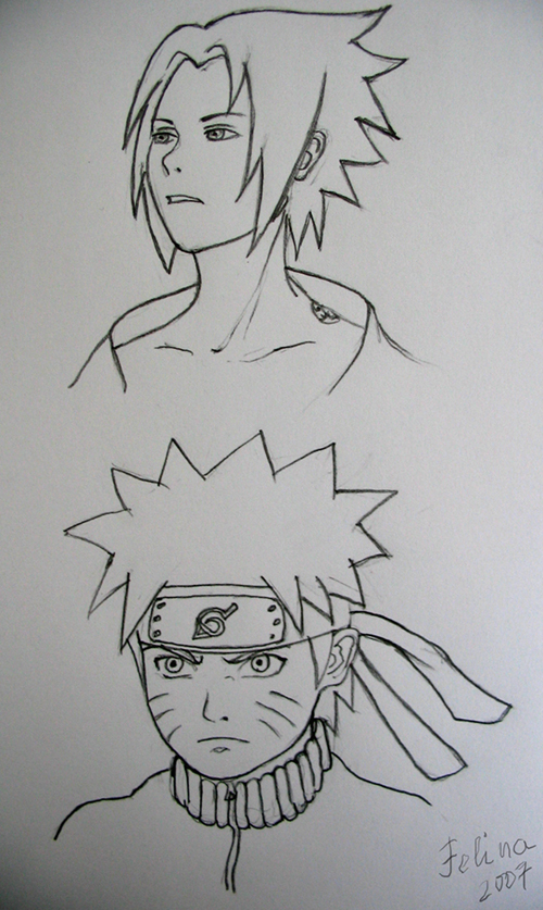 Detail Menggambar Naruto Dengan Pensil Nomer 17