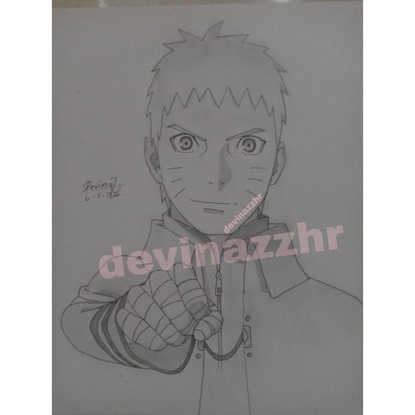 Detail Menggambar Naruto Dengan Pensil Nomer 35