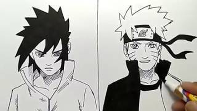 Detail Menggambar Naruto Dengan Pensil Nomer 49