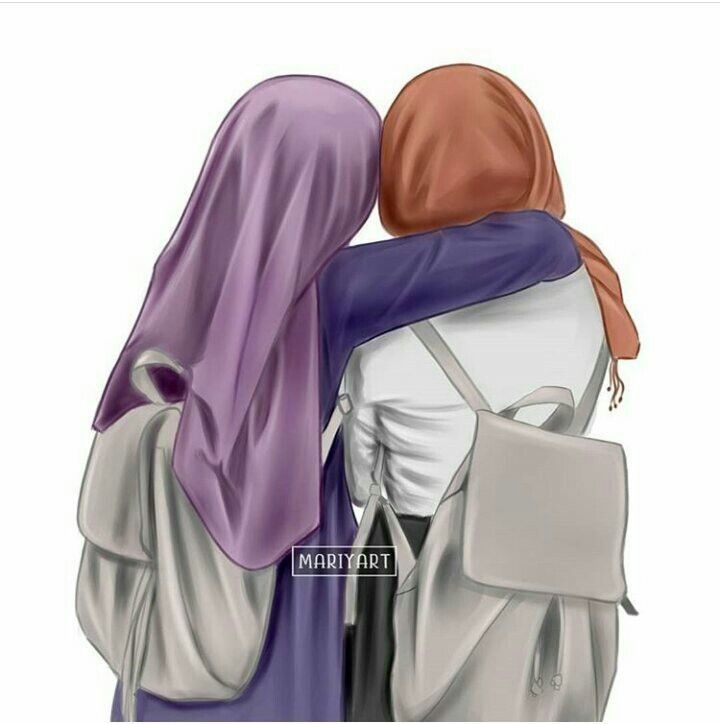 Detail Menggambar Orang Berhijab Nomer 26