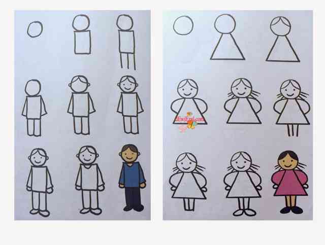 Detail Menggambar Orang Untuk Anak Tk Nomer 7