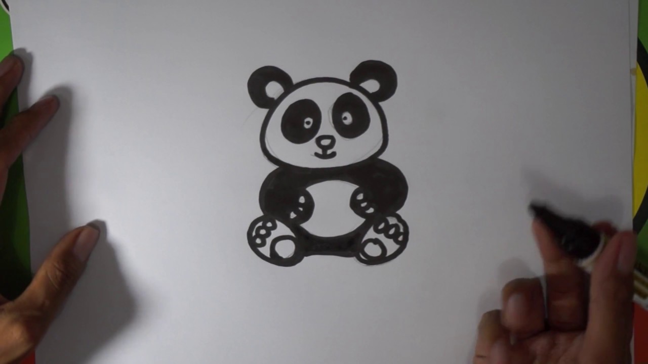 Detail Menggambar Panda Lucu Nomer 12